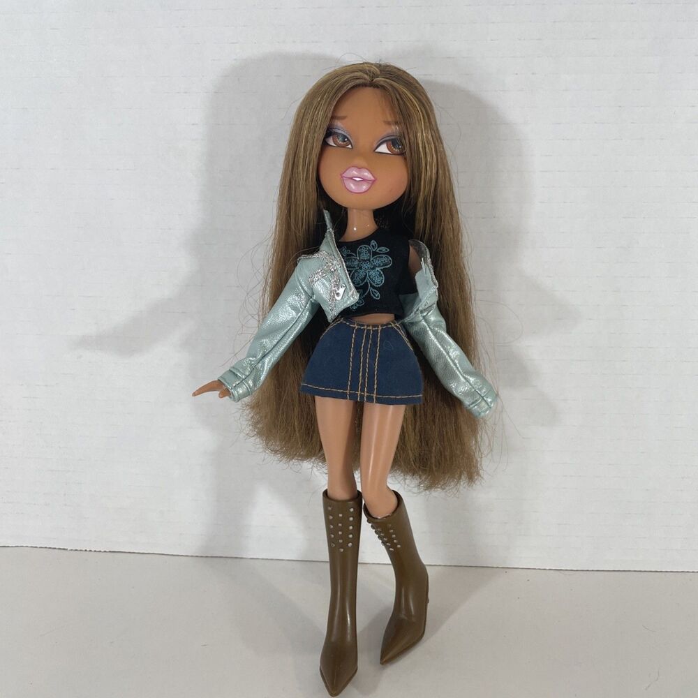 Bratz Talking Yasmin Doll 2006 MGA Brown Hair Redressed Fashion Pose Y2K VTG